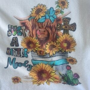 Source Unknown Sunflower Cow Kitchen Towel